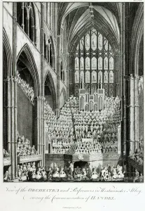 View of the Orchestra and Performers in Westminster Abbey View of the Orchestra and Performers in Westminster Abbey