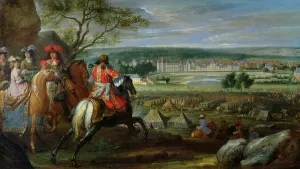 View of the Palace of Fontainebleau from the Flowerbed Side, 1669 (oil on canvas) View of the Palace of Fontainebleau from the Flowerbed Side, 1669 (oil on canvas)