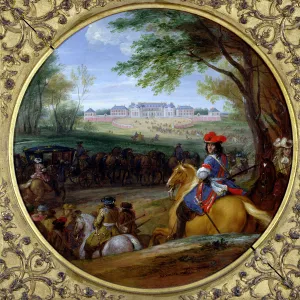 View of the Palace of Versailles in 1669 (oil on canvas) View of the Palace of Versailles in 1669 (oil on canvas)