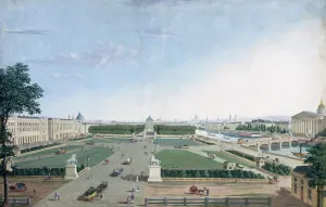 View of the Place Louis XV and the Jardin des Tuileries, 1815-30 (gouache on paper) View of the Place Louis XV and the Jardin des Tuileries, 1815-30 (gouache on paper)