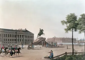 View of the Place of Peter the Great and the Senate House at St View of the Place of Peter the Great and the Senate House at St