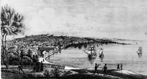 View of the port of the city of Trieste (in the Austrian period) View of the port of the city of Trieste (in the Austrian period)