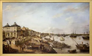View of part of the port and the docks of Bordeaux, known as the Chartrons and Bacalan View of part of the port and the docks of Bordeaux, known as the Chartrons and Bacalan