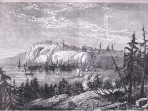 View of Quebec, illustration from Cassells History of the United States published by View of Quebec, illustration from Cassells History of the United States published by