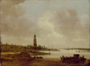 View from Rhenen (from the West) (oil on panel) View from Rhenen (from the West) (oil on panel)