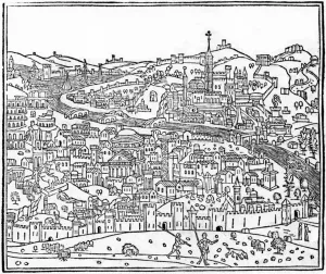 View of Rome, from Supplementum chronicarum, edition published in 1490 View of Rome, from Supplementum chronicarum, edition published in 1490