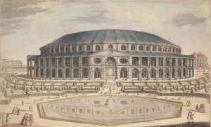 View of the Royal Albert Hall (colour engraving) View of the Royal Albert Hall (colour engraving)