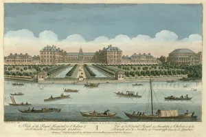 A View of the Royal Hospital at Chelsea and the Rotunda in Ranelaigh Gardens, pub A View of the Royal Hospital at Chelsea and the Rotunda in Ranelaigh Gardens, pub