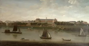 View of the Royal Hospital and the Rotunda from the south bank of The River Thames View of the Royal Hospital and the Rotunda from the south bank of The River Thames