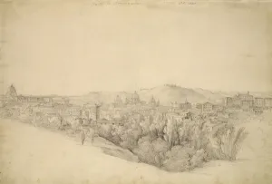 View from the Sabine hills over Tivoli in Campania with the gorge of the Anio on the right View from the Sabine hills over Tivoli in Campania with the gorge of the Anio on the right