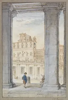 A View of Saint Peter's Square Under Bernini's Columns A View of Saint Peter's Square Under Bernini's Columns