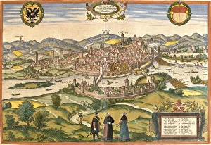 View of Schwabisch Hall (Hala), Germany (etching, 1572-1617) View of Schwabisch Hall (Hala), Germany (etching, 1572-1617)
