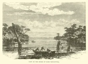View on the shore of Lake Tanganyika (engraving) View on the shore of Lake Tanganyika (engraving)