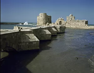 Saida Collection: View of Sidon Sea Castle built in 1227