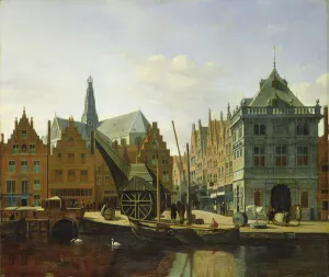 View of the Spaarne at Haarlem, 1667 (oil on canvas) View of the Spaarne at Haarlem, 1667 (oil on canvas)