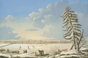 View of St Petersburg, published in Paris c.1850 (hand coloured litho) View of St Petersburg, published in Paris c.1850 (hand coloured litho)