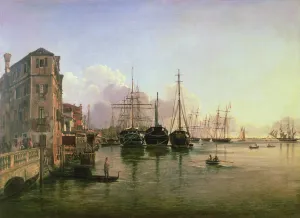 View of The Strada Nuova, Venice, 19th century View of The Strada Nuova, Venice, 19th century