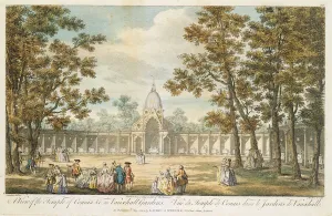 A View of the Temple of Comus at Vauxhall Gardens, engraved by Muller A View of the Temple of Comus at Vauxhall Gardens, engraved by Muller