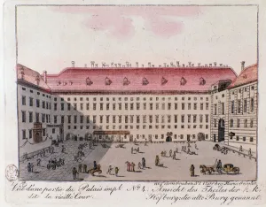 View of the part of the Imperial Palace named the Old Court in Vienna, 1815 (engraving) View of the part of the Imperial Palace named the Old Court in Vienna, 1815 (engraving)