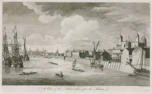 A view of the Tower of London taken upon the River Thames (engraving) A view of the Tower of London taken upon the River Thames (engraving)