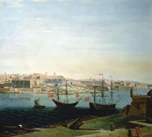 A View of the Town and Fortifications of Valetta A View of the Town and Fortifications of Valetta