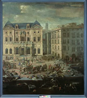 View of the Town Hall, Marseilles during the Plague of 1720 (oil on canvas) View of the Town Hall, Marseilles during the Plague of 1720 (oil on canvas)