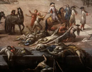 View of the Town Hall (of Marseille) during the plague of 1720, (detail) View of the Town Hall (of Marseille) during the plague of 1720, (detail)