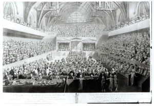 A View of the Trial of Warren Hastings (1732-1818) before the Court of Peers in A View of the Trial of Warren Hastings (1732-1818) before the Court of Peers in
