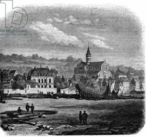 View of Trouville sur Mer (Trouville-sur-Mer) with the new church. Calvados (14)