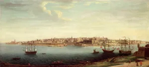 View of Valetta and the Grand Port of Malta with Ships of the Knights of St. John View of Valetta and the Grand Port of Malta with Ships of the Knights of St. John