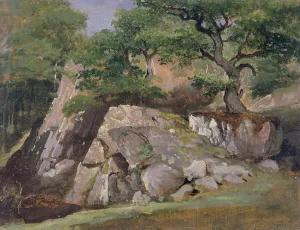 A View of the Valley of Rocks near Mittlach (oil on paper) A View of the Valley of Rocks near Mittlach (oil on paper)