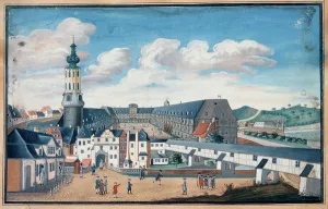 View of Weimar with the Castle of Wilhelmsburg (gouache on paper) View of Weimar with the Castle of Wilhelmsburg (gouache on paper)