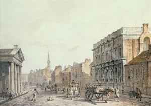 View of Whitehall, looking towards Charing Cross, 1790 (w/c on paper) View of Whitehall, looking towards Charing Cross, 1790 (w/c on paper)