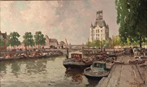 A view of the Witte Huis, Rotterdam (oil on canvas) A view of the Witte Huis, Rotterdam (oil on canvas)