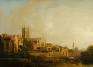 A View of Worcester Cathedral from the River (oil on canvas) A View of Worcester Cathedral from the River (oil on canvas)