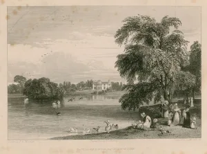Holme Gallery: The villa of James Burton, architect (engraving)
