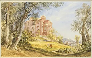 Villa Madama, Rome, 1855 (pencil & w/c on paper) Villa Madama, Rome, 1855 (pencil & w/c on paper)