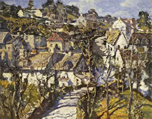 Arthur Clifton Goodwin Gallery: The Village Bridge, (oil on canvas)