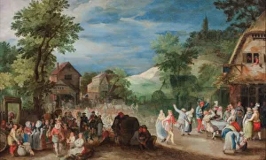 A Village Fair, 1603 (oil on copper) A Village Fair, 1603 (oil on copper)