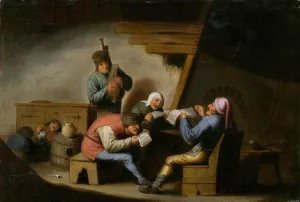The village singers - les chanteurs de village - Peinture de Adriaen Jansz van Ostade The village singers - les chanteurs de village - Peinture de Adriaen Jansz van Ostade