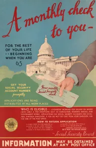 Vintage Poster Introducing Social Security, 1935 (lithograph) Vintage Poster Introducing Social Security, 1935 (lithograph)