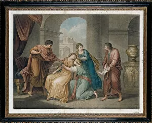 Angelika Kauffman Gallery: Virgil Reading his Aeneid, 1796 (hand-coloured etching, engraving & stipple engraving