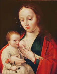 The Virgin Breastfeeding the Infant Christ (oil on panel) The Virgin Breastfeeding the Infant Christ (oil on panel)