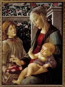 The Virgin and Child Jesus Painting by Alessandro di Mariano dei Filipepi dit Sandro The Virgin and Child Jesus Painting by Alessandro di Mariano dei Filipepi dit Sandro