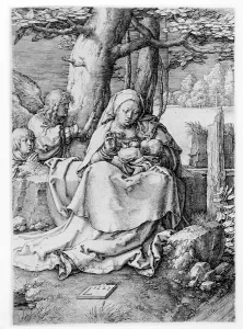 The Virgin and Child in a Landscape, 1523 (engraving) The Virgin and Child in a Landscape, 1523 (engraving)