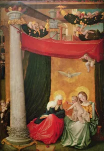 The Virgin and Child with St. Anne (tempera on panel) The Virgin and Child with St. Anne (tempera on panel)