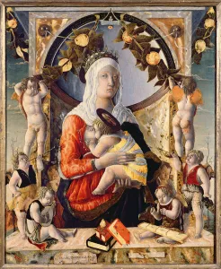 The Virgin and Child Surrounded by Eight Angels, 1455 (oil on canvas) The Virgin and Child Surrounded by Eight Angels, 1455 (oil on canvas)