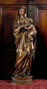 Virgin and Child. Wood sculpture, 15th century Virgin and Child. Wood sculpture, 15th century