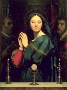 The Virgin with the Host, 1841 (oil on canvas) The Virgin with the Host, 1841 (oil on canvas)