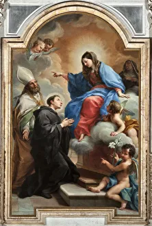 The Virgin with Saint Nicholas of Tolentino (oil on canvas, 18th century) The Virgin with Saint Nicholas of Tolentino (oil on canvas, 18th century)